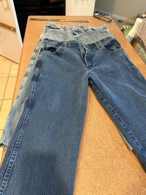 Classic Blue Denim Jeans Duo- wranglers